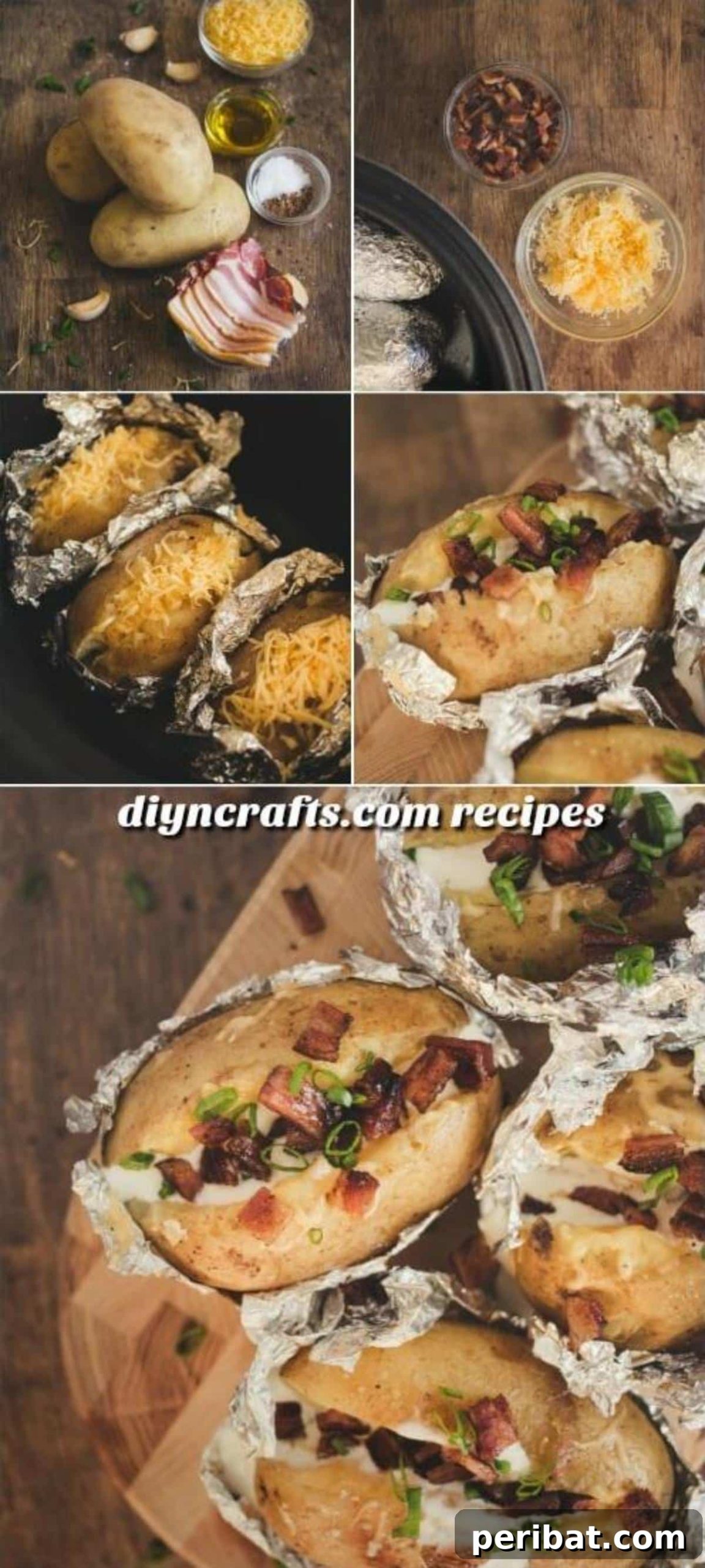 These Slow Cooker Baked Potatoes Are The Best Thing Ever! pinterest image