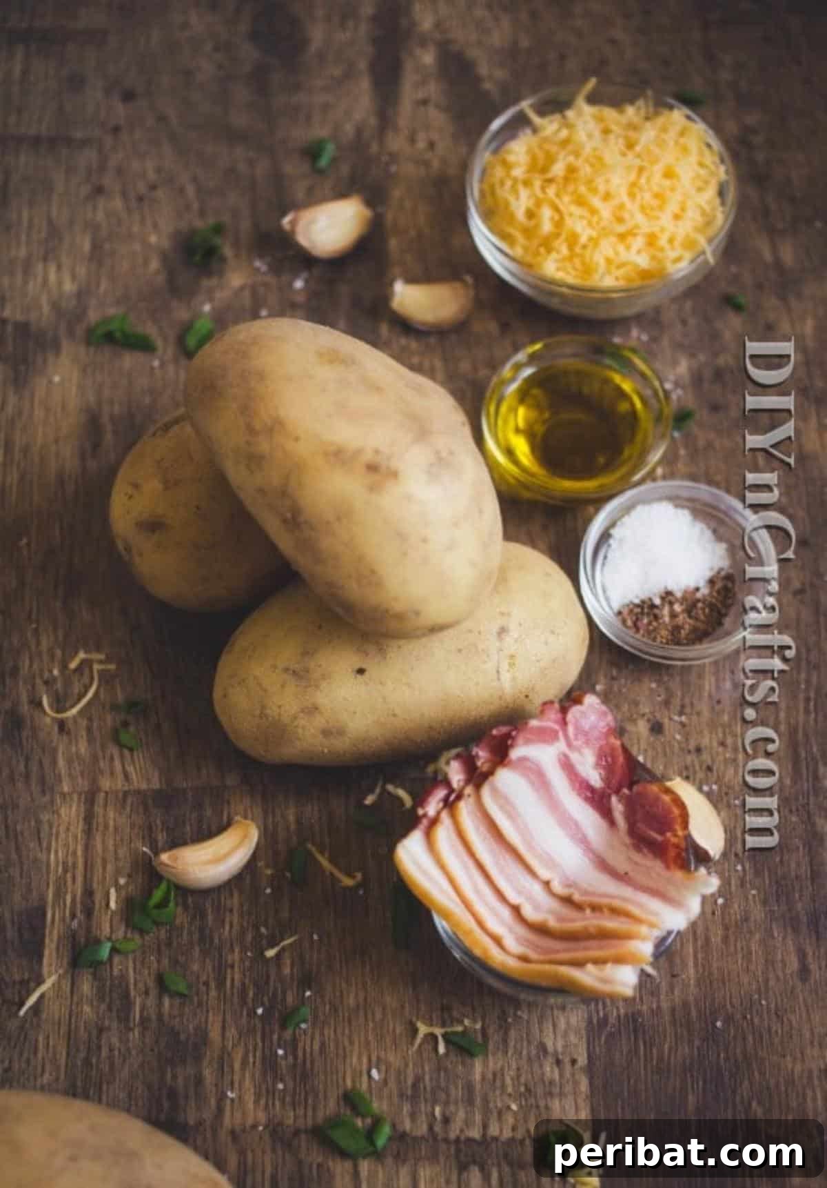 Start with baking sized potatoes