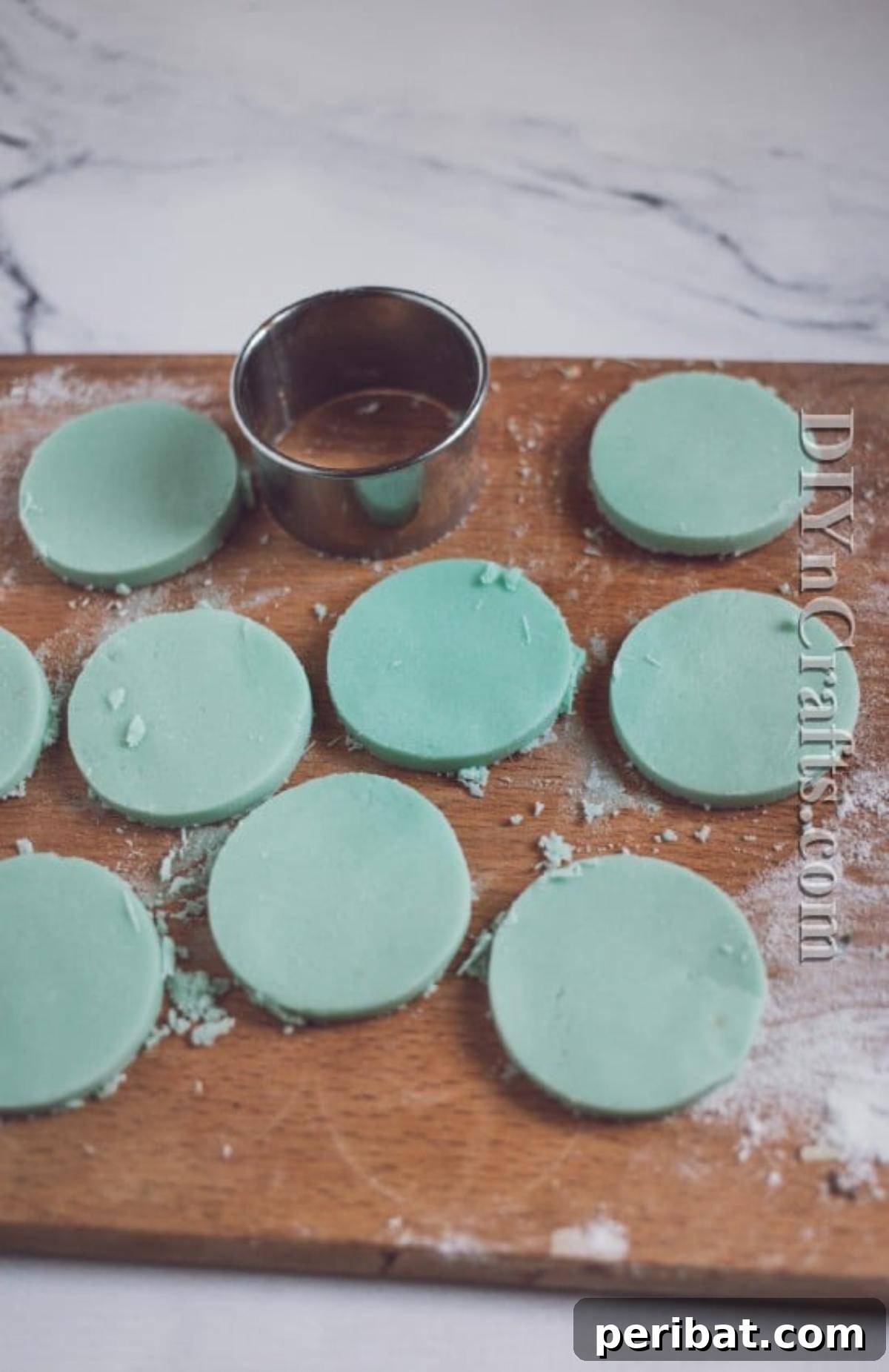 Homemade Peppermint Patties The Ultimate Christmas Sweet Treat 6 Roll out the peppermint dough and cut candies with cookie cutters for shape