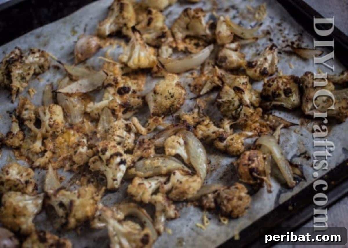 Easy and Healthy Roasted Cauliflower Side Dish 6 Add cheese and return to oven to melt