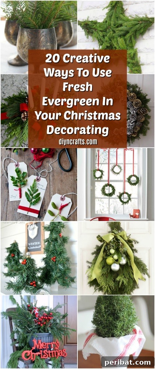 Nature's Touch: Fresh Evergreen Decor for a Festive Christmas 2 21 Creative Ways To Use Fresh Evergreen In Your Christmas Decorating
