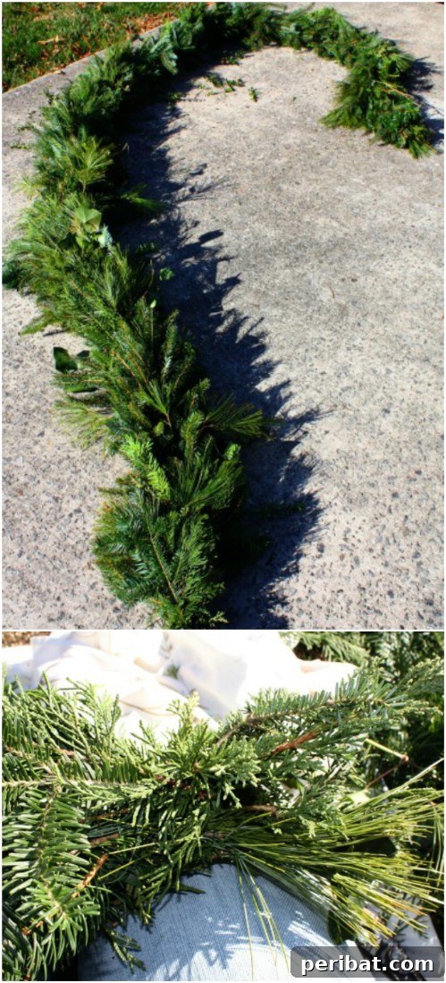 Nature's Touch: Fresh Evergreen Decor for a Festive Christmas 11 Handmade Evergreen Garland