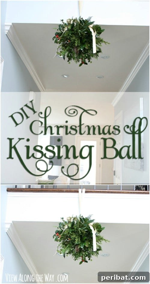 Nature's Touch: Fresh Evergreen Decor for a Festive Christmas 7 Fun And Festive Holiday Kissing Ball