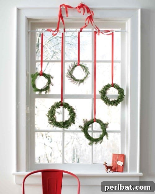Nature's Touch: Fresh Evergreen Decor for a Festive Christmas 9 Mini DIY Evergreen Wreaths
