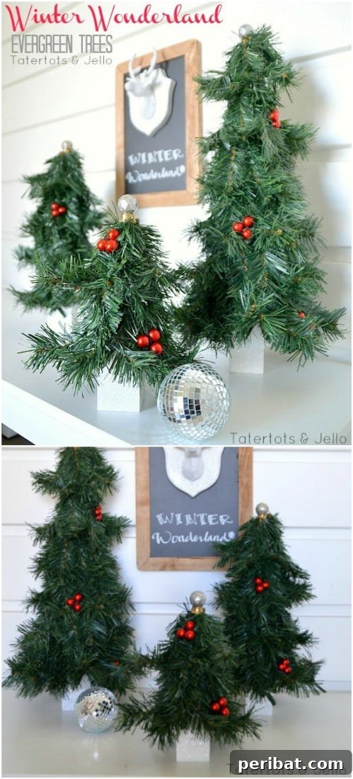 Nature's Touch: Fresh Evergreen Decor for a Festive Christmas 10 DIY Evergreen Christmas Trees