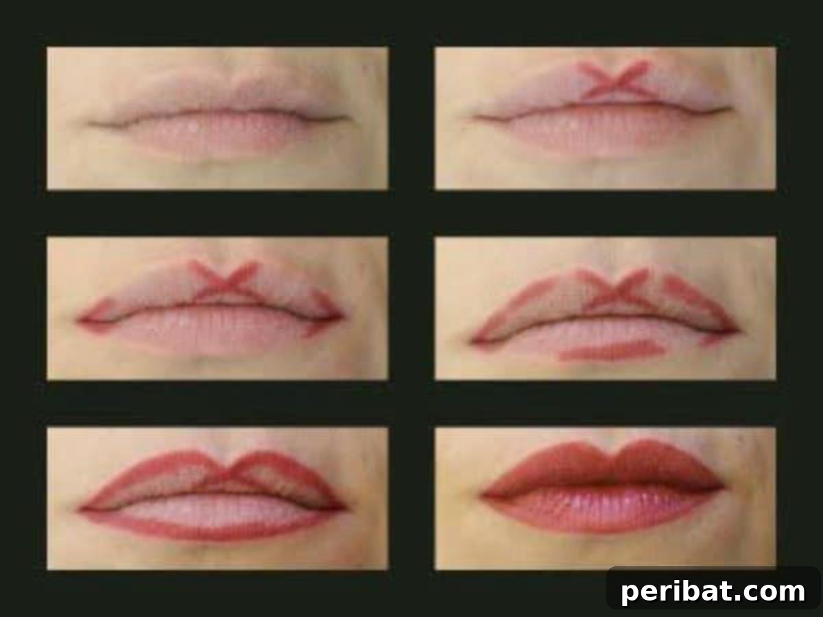 DIY Cupid’s Bow Shape with Lip Liner