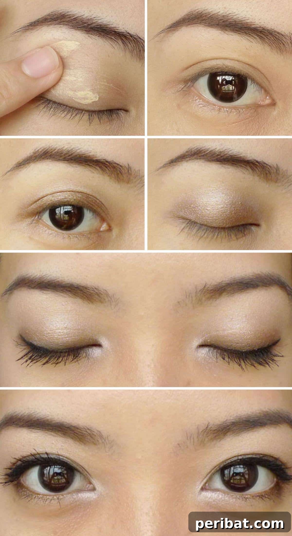 How to Apply Eye Makeup Like a Pro collage.