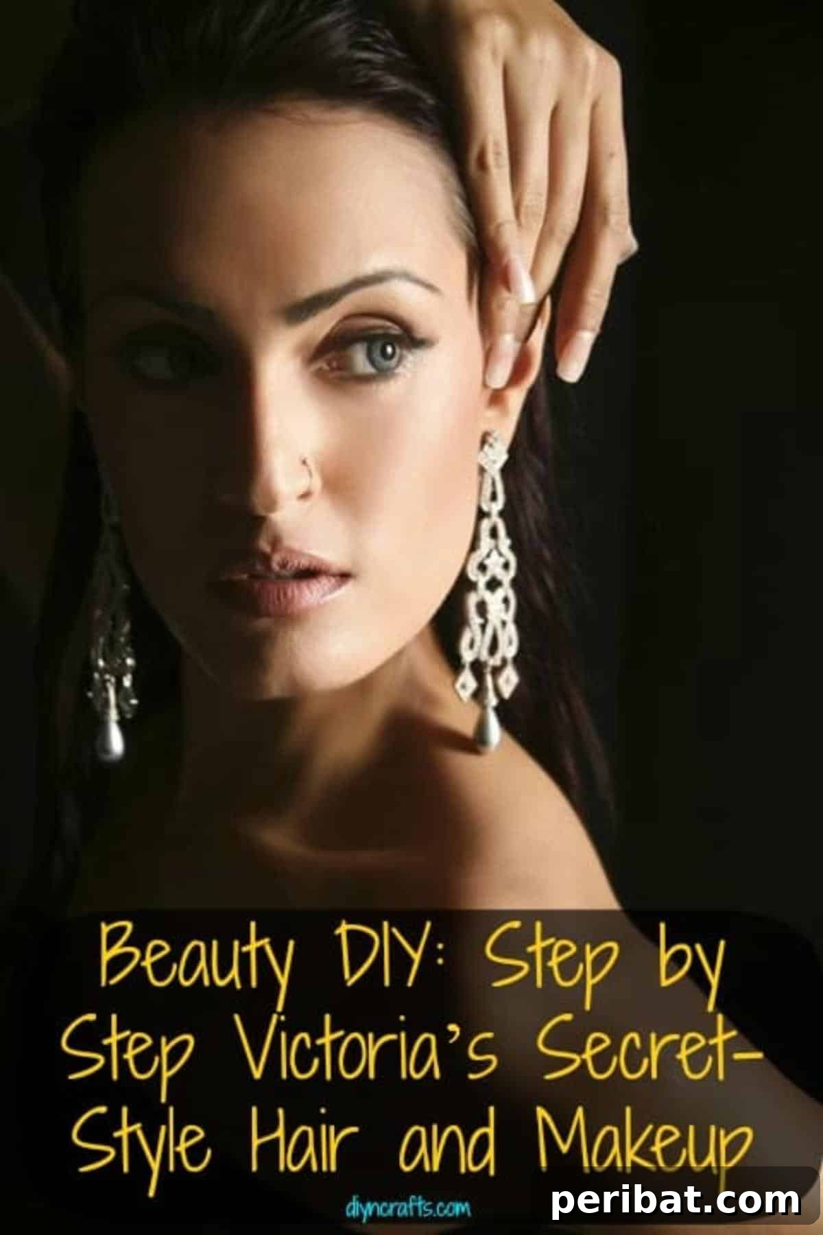 Step by Step Victoria’s Secret-Style Hair and Makeup