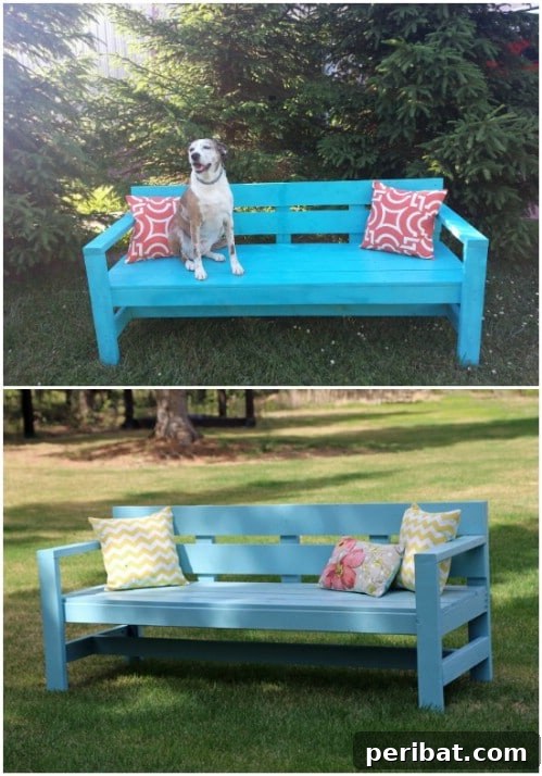 Build Beautiful Benches: 18 DIY Ideas for a Welcoming Outdoor Haven 14 Easy DIY Modern Park Bench