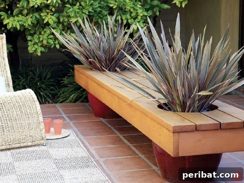 Build Beautiful Benches: 18 DIY Ideas for a Welcoming Outdoor Haven 15 Modern DIY Planter Bench