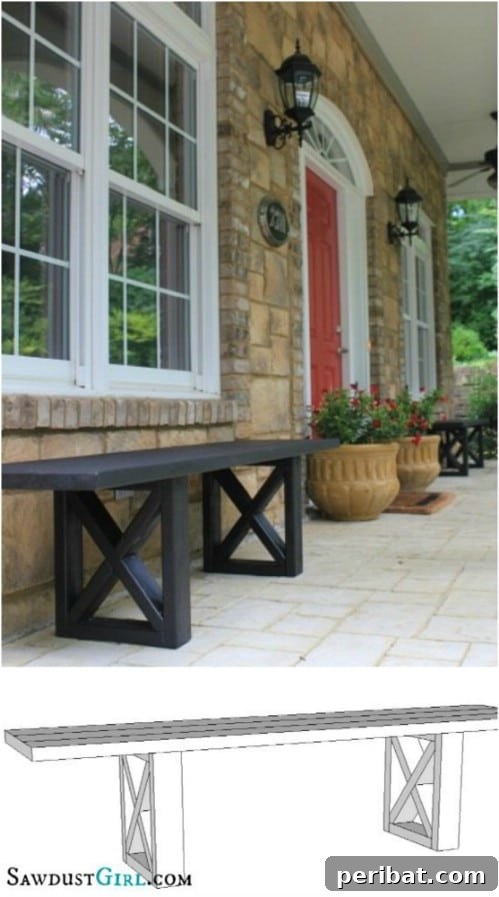 Build Beautiful Benches: 18 DIY Ideas for a Welcoming Outdoor Haven 6 $20 X Leg Bench