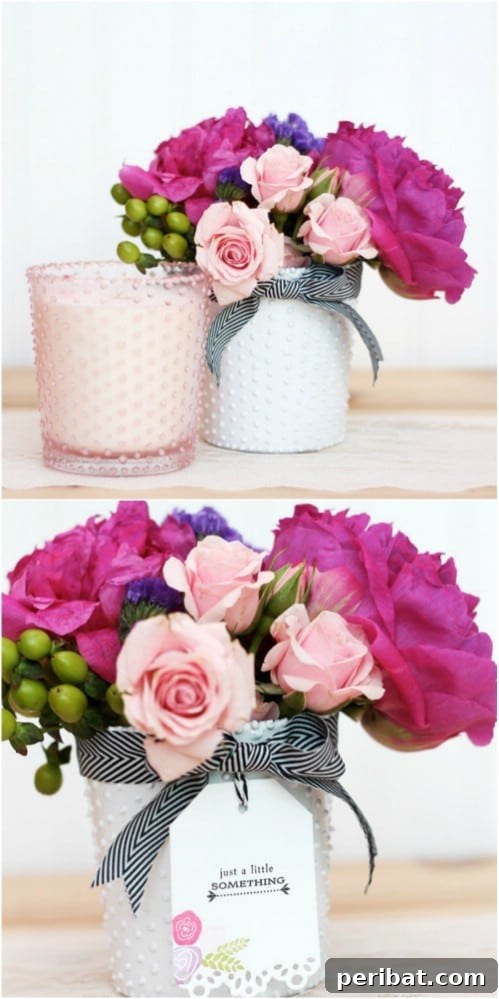 DIY Beaded Glass Vases