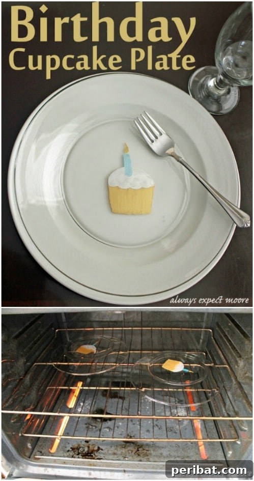 Hand Painted Cupcake Plate