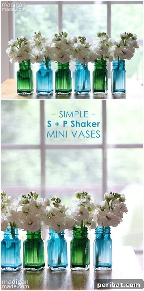 Painted Salt And Pepper Shaker Vases