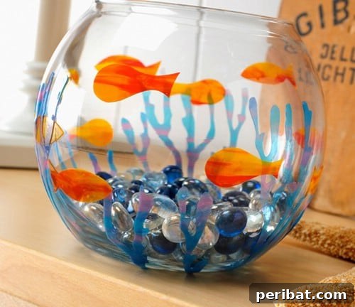 Cute DIY Painted Fish Bowl