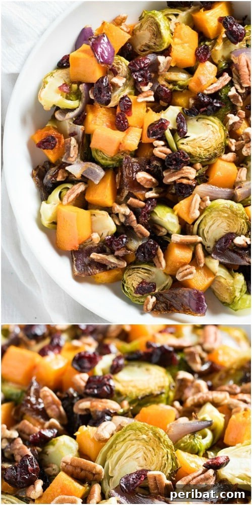 25 Festive Christmas Sides for Your Holiday Table 13 Roasted Veggies With Cranberries And Pecans