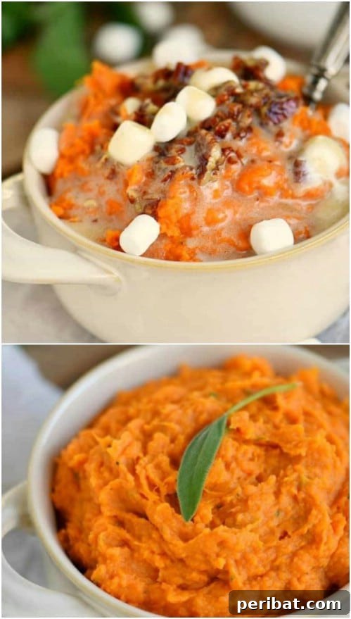 25 Festive Christmas Sides for Your Holiday Table 19 Maple Sage Yams With Marshmallow Butter