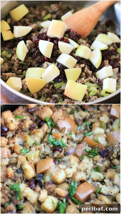 25 Festive Christmas Sides for Your Holiday Table 24 Slow Cooker Apple And Sausage Stuffing