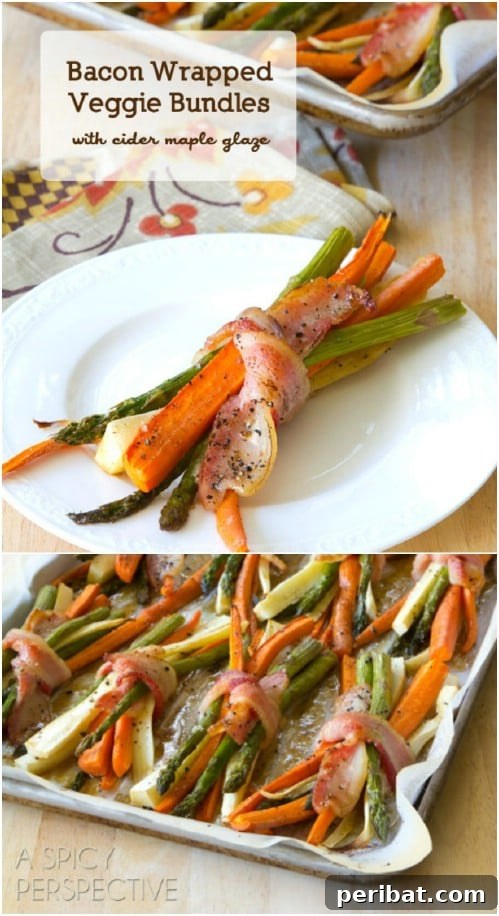 25 Festive Christmas Sides for Your Holiday Table 5 Bacon Wrapped Veggie Bundles