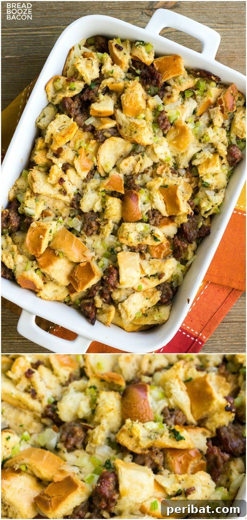 25 Festive Christmas Sides for Your Holiday Table 9 Classic Sausage Stuffing