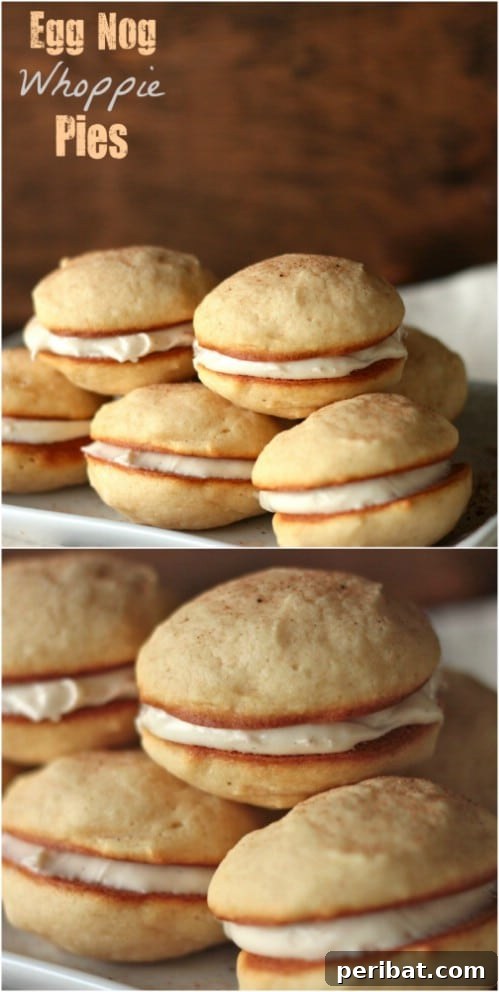Eggnog's Encore: Recipes to Keep the Holiday Cheer Going 12 Sweet Eggnog Whoopee Pies with Marshmallow Cream Filling