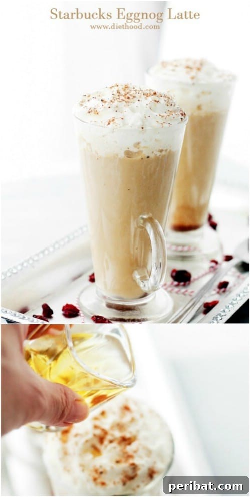 Eggnog's Encore: Recipes to Keep the Holiday Cheer Going 18 DIY Starbucks Eggnog Latte Copycat Recipe