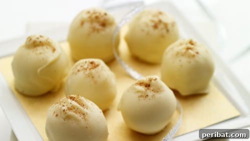 Eggnog's Encore: Recipes to Keep the Holiday Cheer Going 9 Simple Eggnog Truffles with Rum and Nutmeg for Christmas