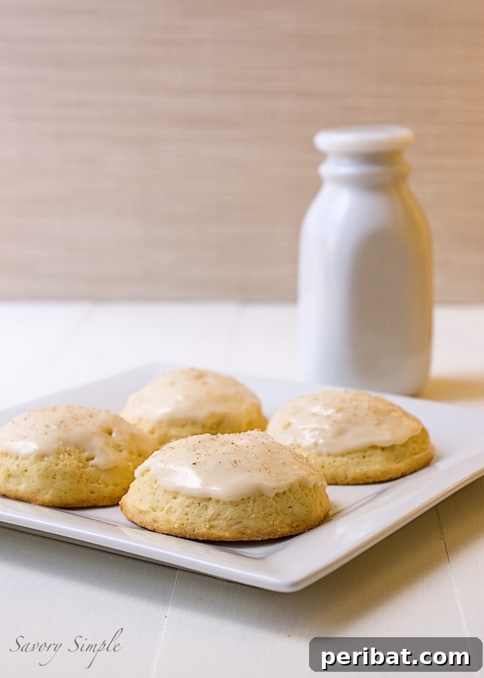 Eggnog's Encore: Recipes to Keep the Holiday Cheer Going 10 Soft Eggnog Cookies with Eggnog Glaze for Christmas