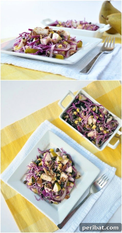 Pear And Black Bean Winter Salad