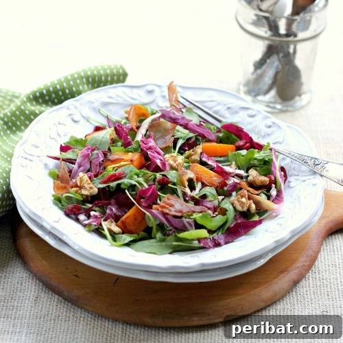 Radicchio, Squash And Arugula Salad