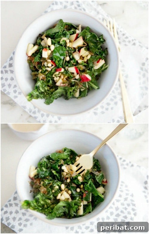 Warm Kale Winter Salad