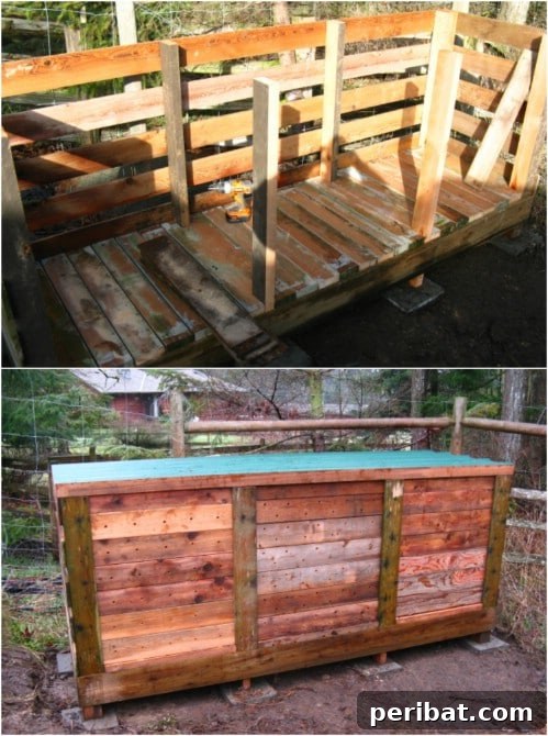 Easy Weekend Compost Bins You Can Build on a Budget 4 Spacious three-bin compost setup, providing ample room for creating nutrient-rich garden soil.