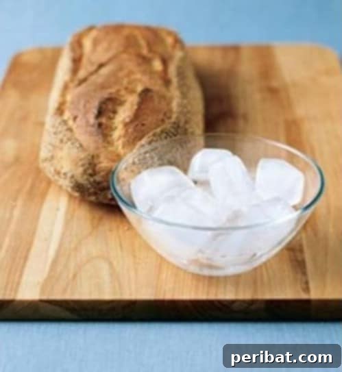 Use Ice on Stale Bread - 40 DIY Tricks To Make Your Groceries Last As Long As Possible