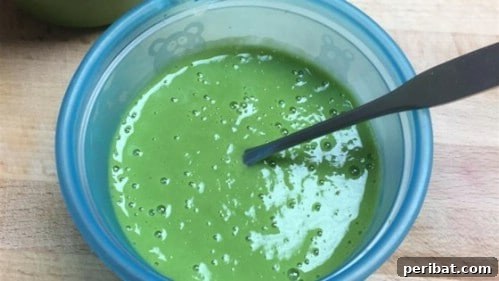 Homemade Pureed Peas
