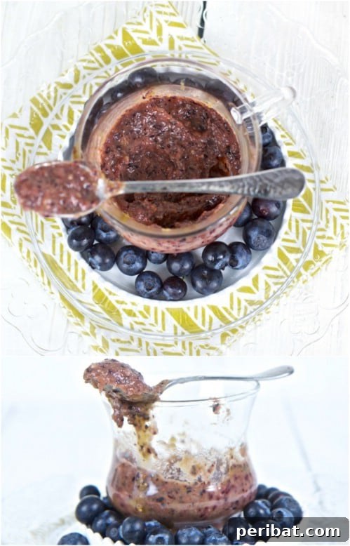 Blueberry, Mango And Avocado Puree
