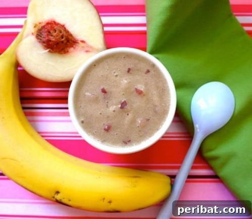 White Peach And Banana Puree