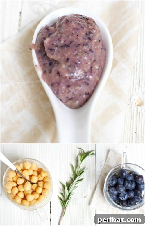 Blueberry And Chickpea Baby Food