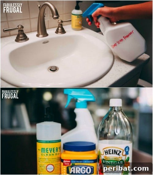 DIY Soap Scum Remover with Cornstarch