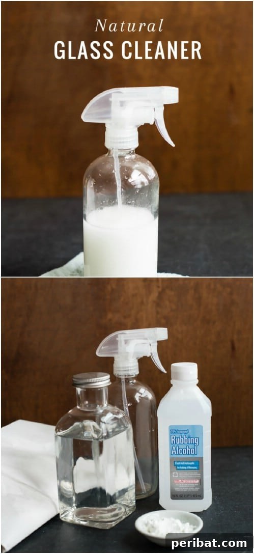 Streak Free Window And Glass Cleaner using Cornstarch