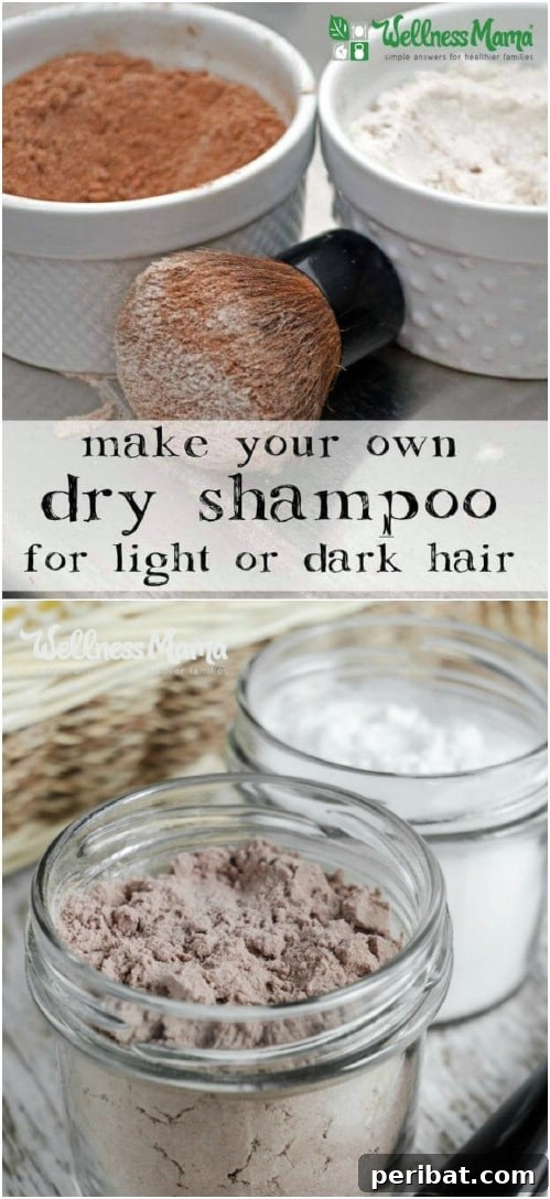 Homemade Dry Shampoo with Cornstarch