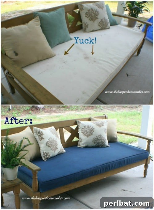 40 Life Changing Spray Paint Transformations 13 Refurbished Outdoor Cushions