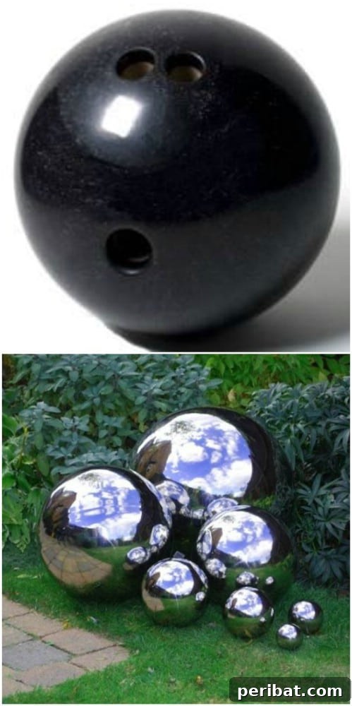 40 Life Changing Spray Paint Transformations 14 DIY Garden Gazing Ball