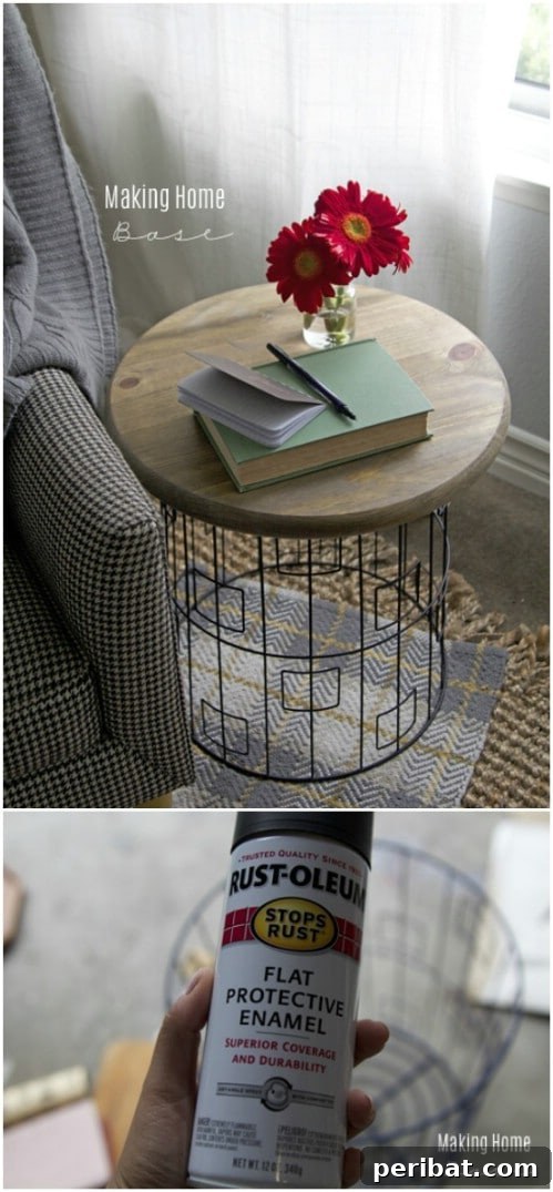 40 Life Changing Spray Paint Transformations 18 DIY Side Table