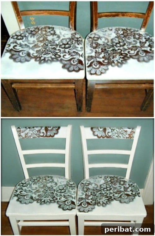 40 Life Changing Spray Paint Transformations 21 Spray Painted Lace Chairs
