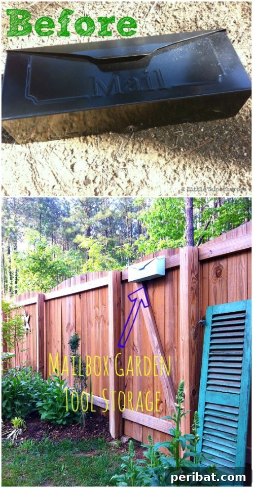 40 Life Changing Spray Paint Transformations 25 Mailbox Garden Tool Storage