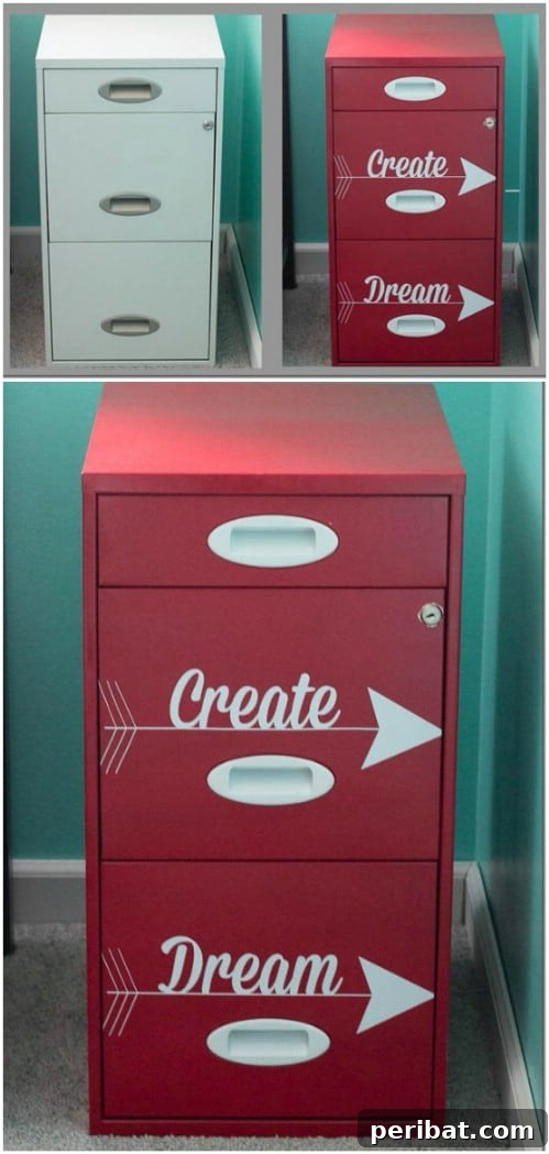 40 Life Changing Spray Paint Transformations 27 File Cabinet Makeover