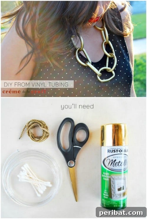 40 Life Changing Spray Paint Transformations 29 DIY Chunky Necklace
