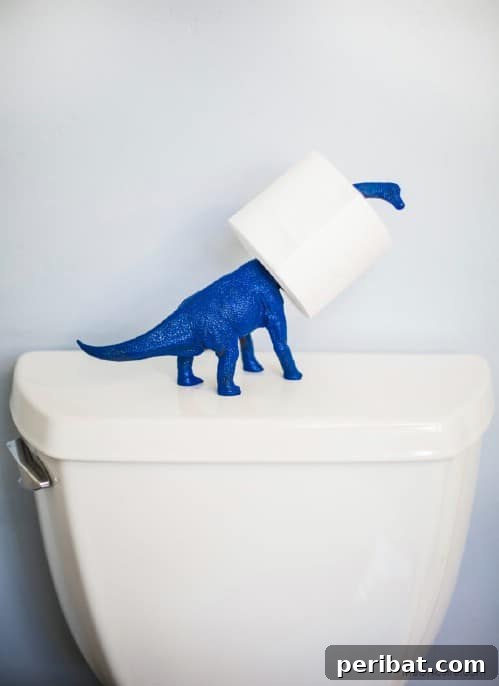 40 Life Changing Spray Paint Transformations 40 Dino Toilet Paper Holder