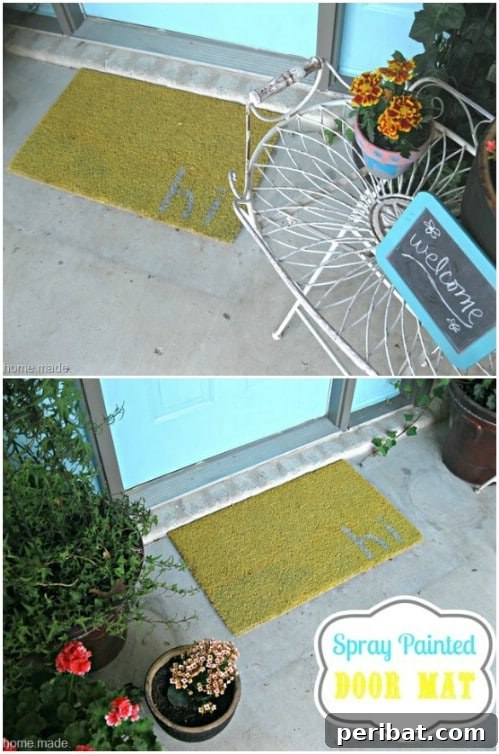 40 Life Changing Spray Paint Transformations 42 Welcome Mat