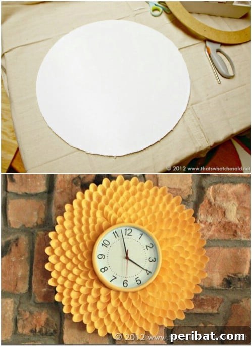 40 Life Changing Spray Paint Transformations 7 DIY Chrysanthemum Clock